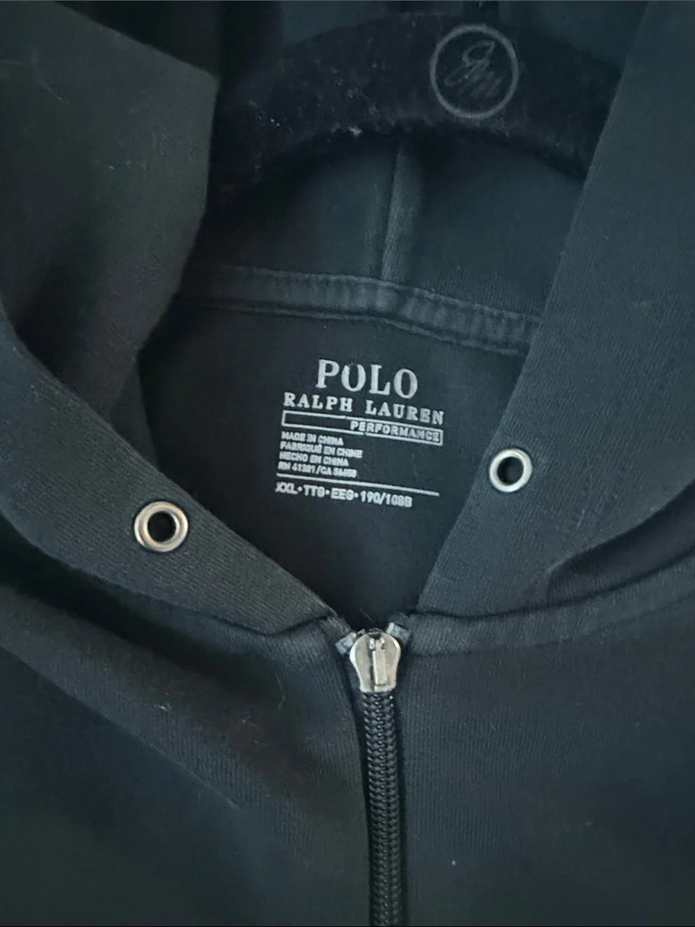 Polo by Ralph Lauren Black Full-Zip Hooded Sweatshirt